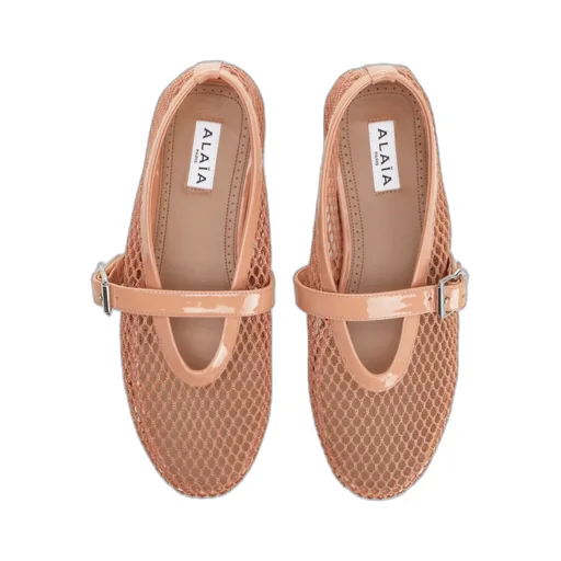 Alaa Fishnet Ballet Flats