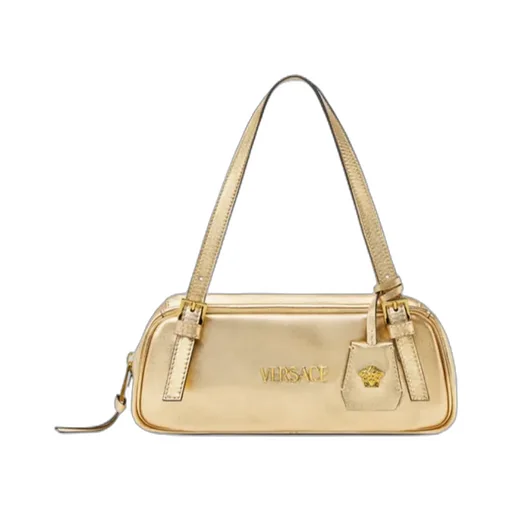Versace Logo-Tag Bowling Shoulder Bag