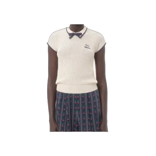 Valentino	Bow Detailed Short-Sleeved Jumper