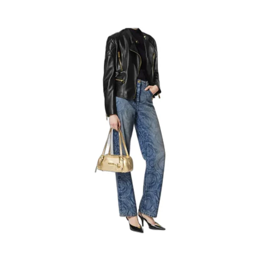 Versace Logo-Tag Bowling Shoulder Bag