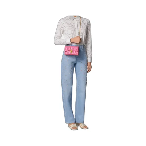 Versace Kleio Quilted Mini Crossbody Bag