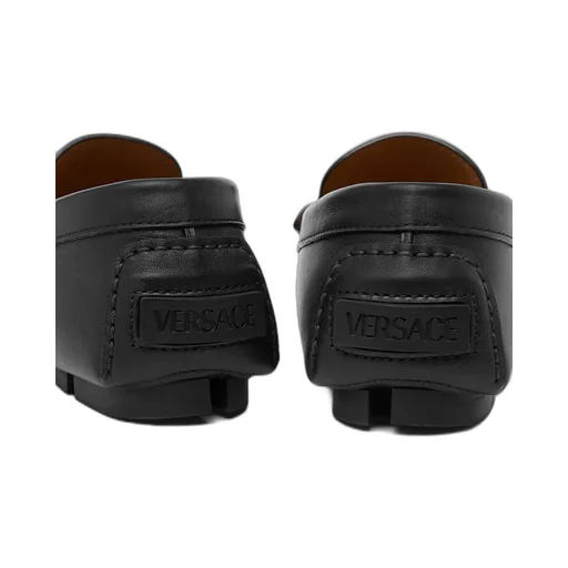 Versace Medusa-Head Ruched Loafers