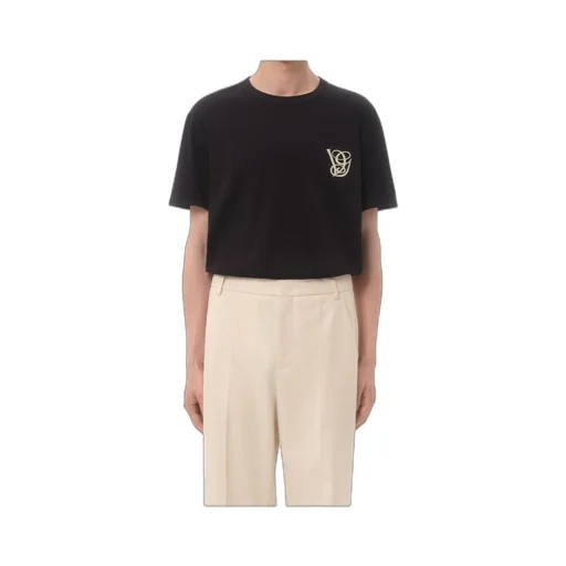 Valentino Vg Logo Embroidered Crewneck T-Shirt