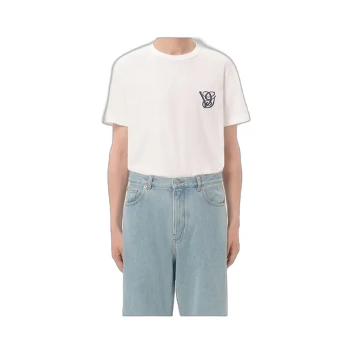 Valentino Vg Logo Embroidered Crewneck T-Shirt
