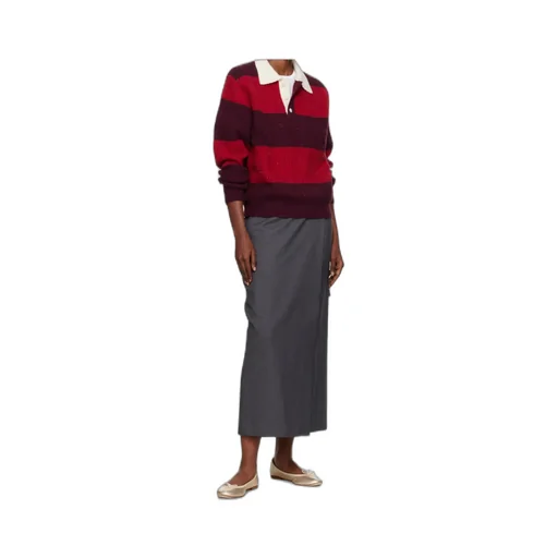 Dunst Ribbed Striped Polo Knitwear