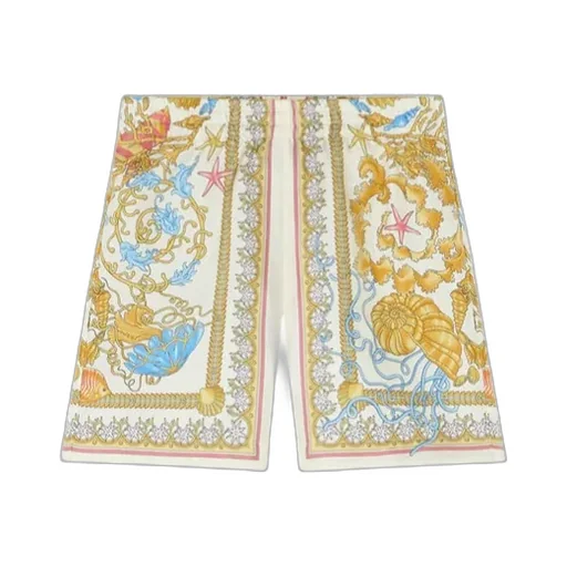 Underwater Barocco-Print Shorts