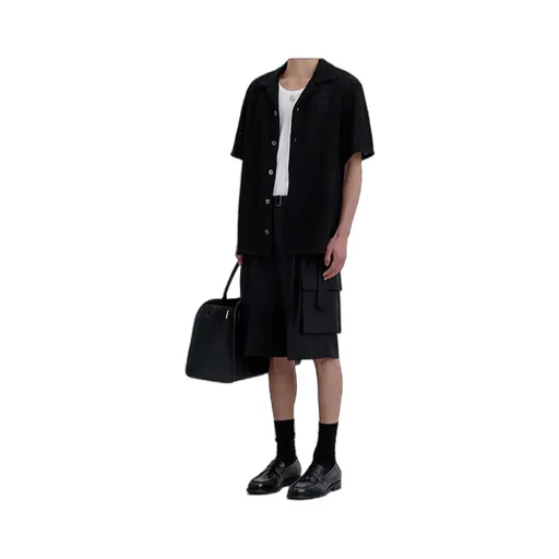 Dunst Belted Multipocket Bermuda Shorts