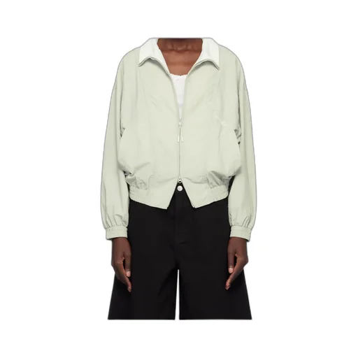 Khaki Blocking Wind Breaker Jacket