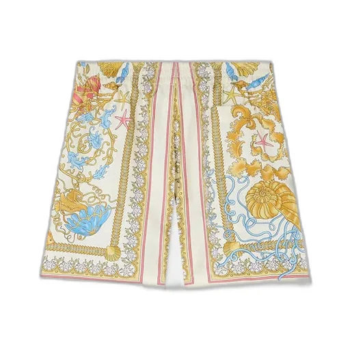 Underwater Barocco-Print Shorts