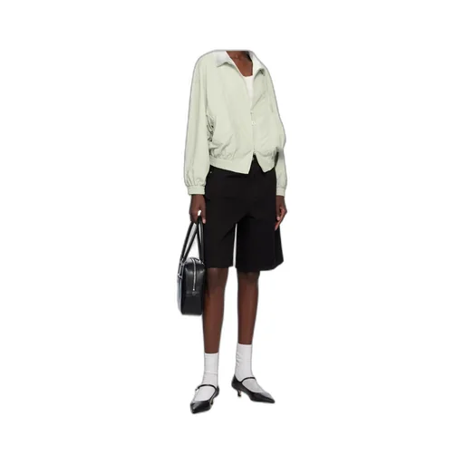 Khaki Blocking Wind Breaker Jacket