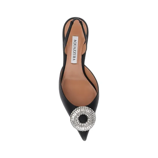 Aquazzura Embellished Hoop Slingback Pumps