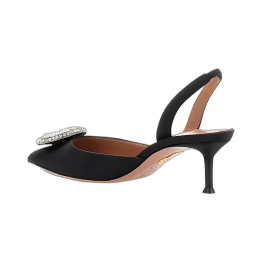 Aquazzura Embellished Hoop Slingback Pumps