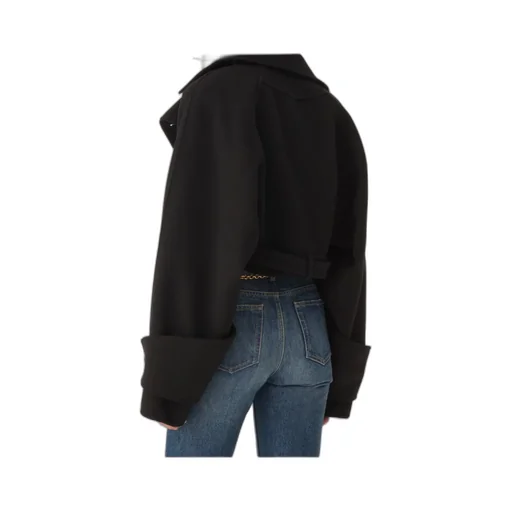 Chlo Double-Face Cropped Coat