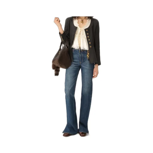 Peplum Riding Jacket In Leather