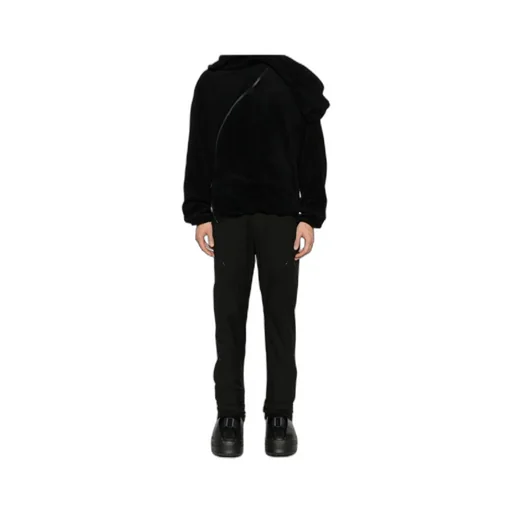 High-Waist Tapered-Leg Trousers
