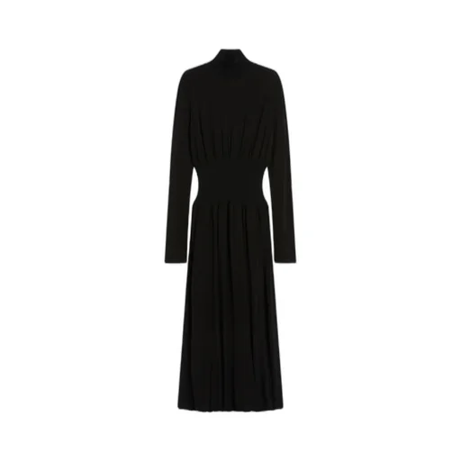 Knitted-Insert Dress
