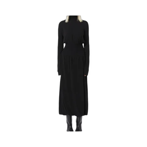 Knitted-Insert Dress