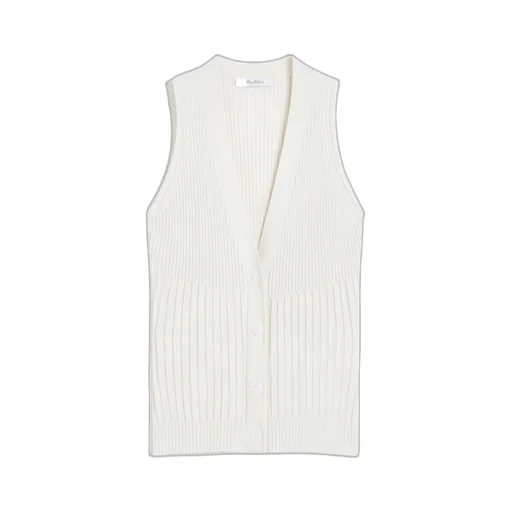 Cotton Yarn And Viscose Crepe Gilet