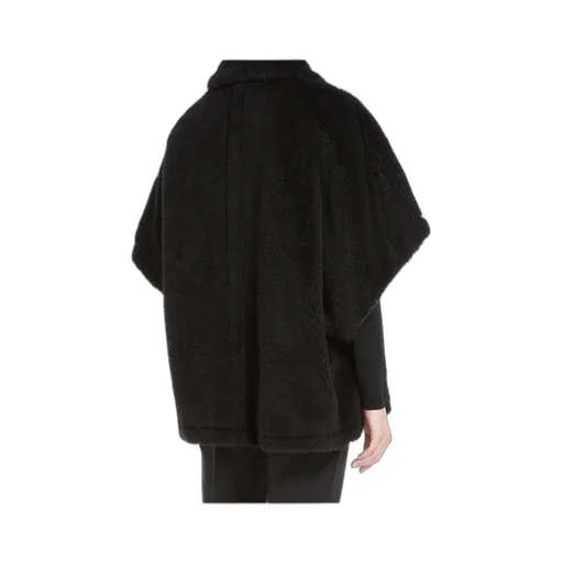 Cape In Alpaca And Wool Teddy Fabric