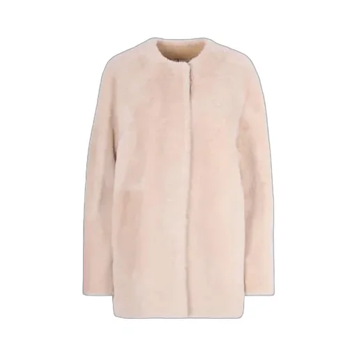 Max Mara Studio Melfi Long-Sleeved Crewneck Coat