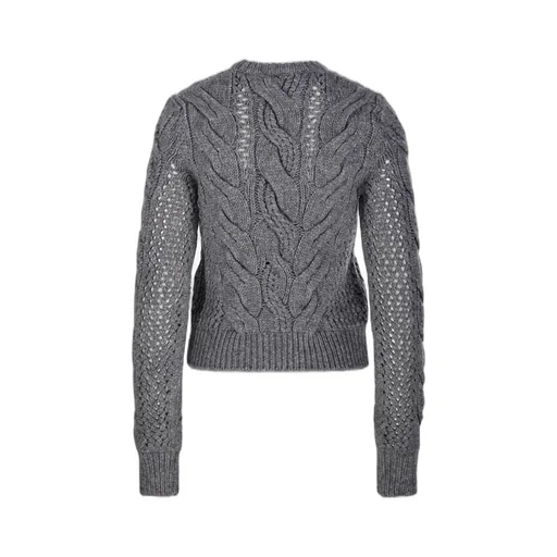 Cable-Knit Eyelet-Detail Sweater