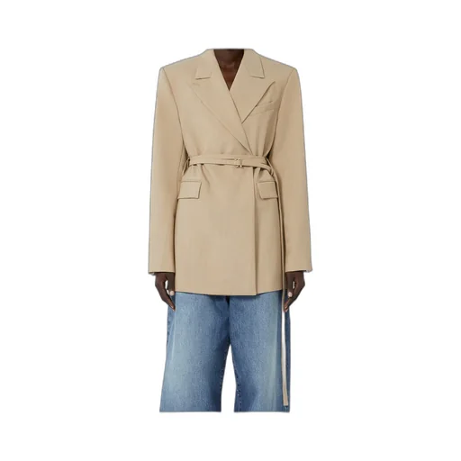 Long Double-Breasted Blazer