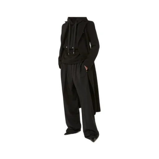 Sportmax Long-Sleeved Drawstring Hoodie
