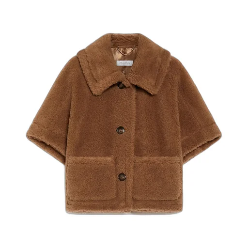 Max Mara Newterzo Button-Up Short-Sleeved Coat