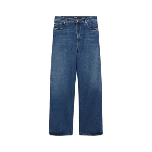 Sportmax Logo-Patch Wide-Leg Jeans