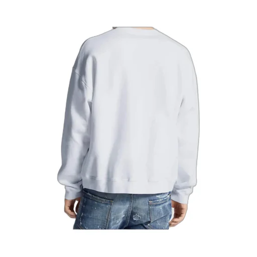 Dsquared2 Relax Fit Tactile Logo Crewneck Sweatshirt