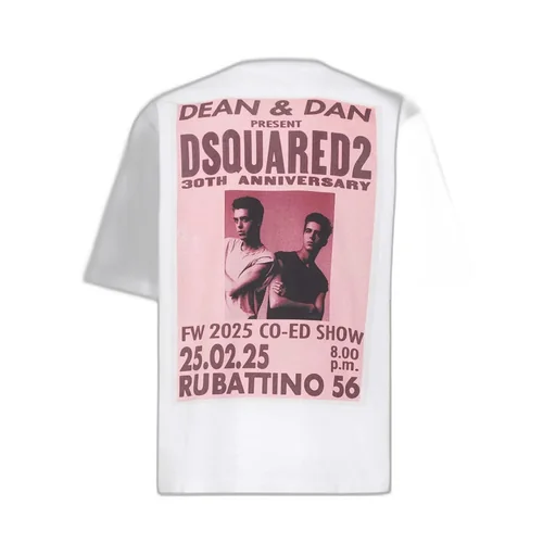 Dsquared2 Graphic Printed Crewneck T-Shirt