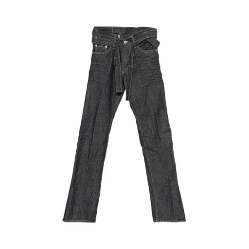 Dsquared2 X Magliano Logo Patch Belted Jeans