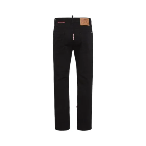 Dsquared2 Logo Patch Straight-Leg Jeans