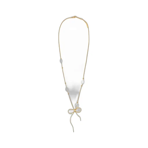 Marni Bow Embellished Necklace