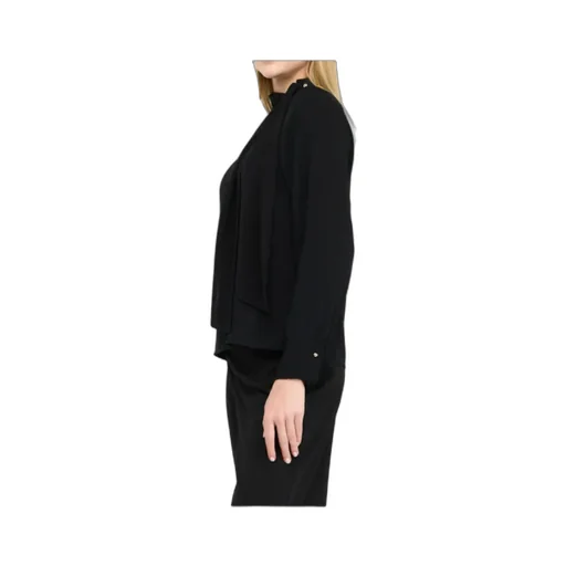 High-Neck Button-Detail Blouse