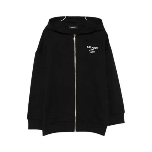 Logo-Print Zip-Up Hoodie