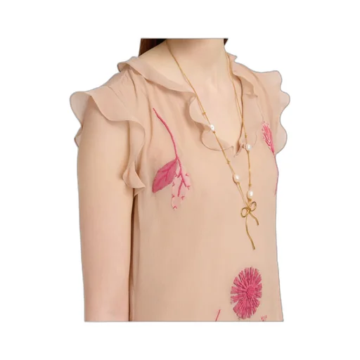 Marni Bow Embellished Necklace