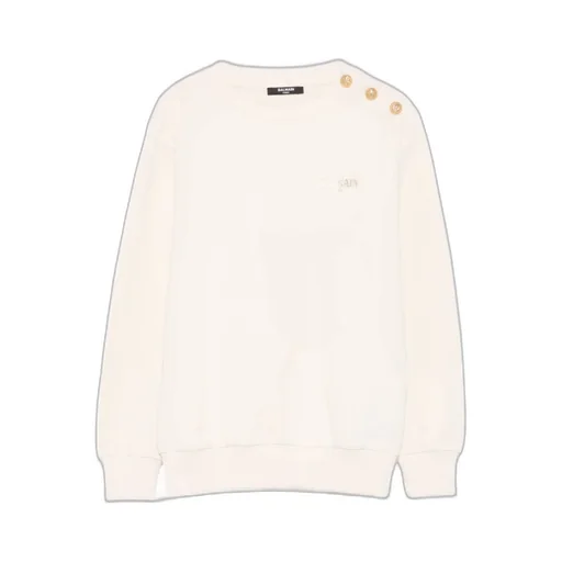 Balmain Kids Long-Sleeved Crewneck Sweatshirt