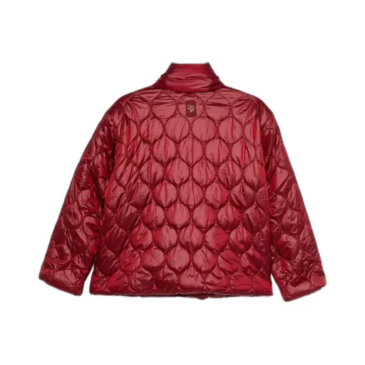 Quilted Cotton Jacket With Scarf