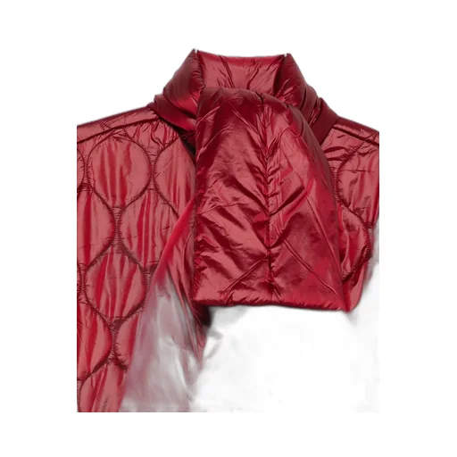Quilted Cotton Jacket With Scarf