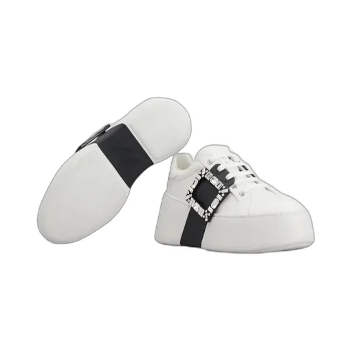 Roger Vivier Viv' Skate Embellished Sneakers