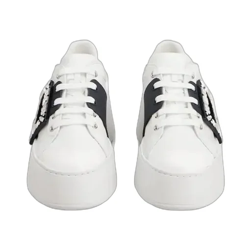 Roger Vivier Viv' Skate Embellished Sneakers