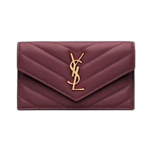 Saint Laurent Cassandre Matelassé Card Case