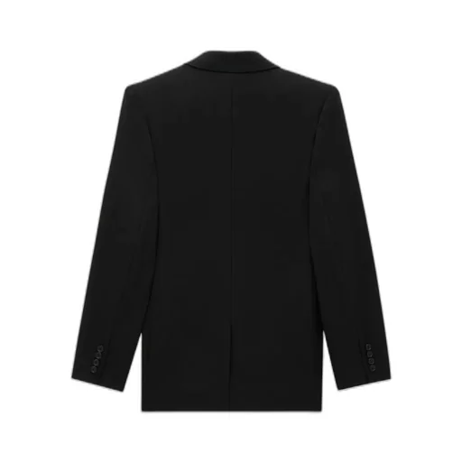 Cassandre Double-Breasted Wool Gabardine Blazer
