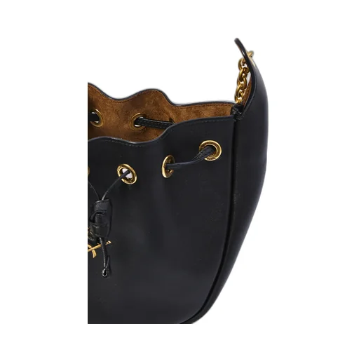 Cassandre Drawstring Leather Shoulder Bag