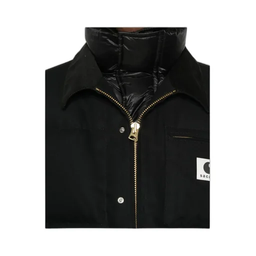 Sacai X Carhartt Wip Logo Patch Puffer Jacket