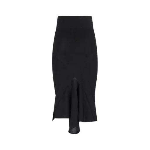 Rick Owens Draped Detailed Midi Skirt