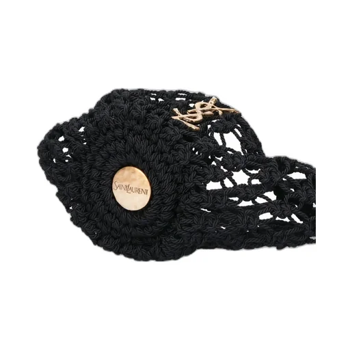 Saint Laurent Logo Plaque Knotted Shoulder Bag