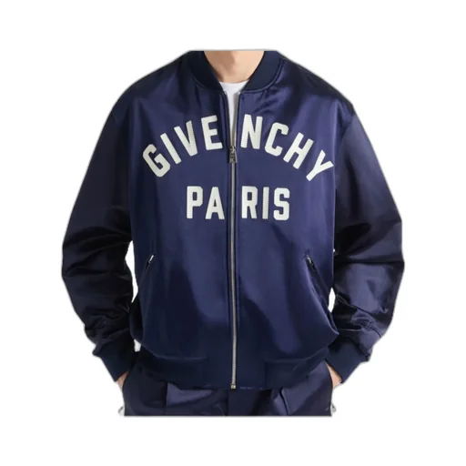 Couture Seam Bomber In Satin Embroidered Givenchy Paris