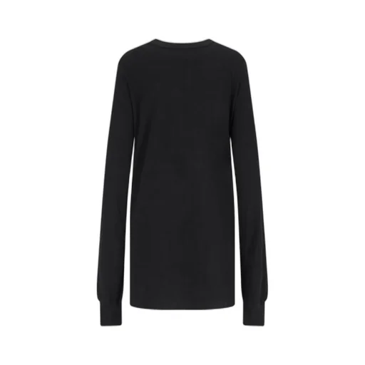 Rick Owens Cut-Out Detailed Long-Sleeved T-Shirt